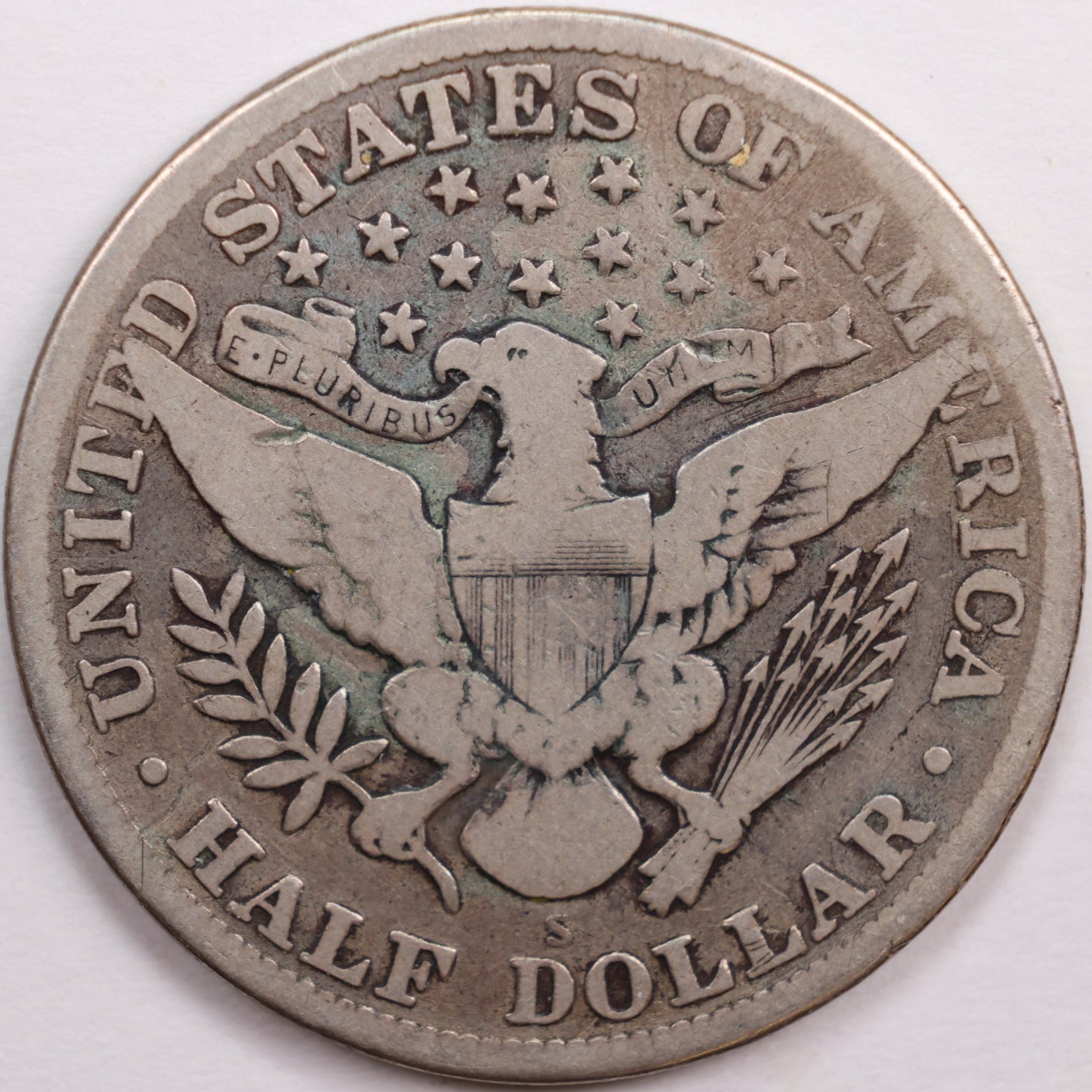 1913-S Barber Half Dollar, Very Good Circulated Coin, Store #HR0545