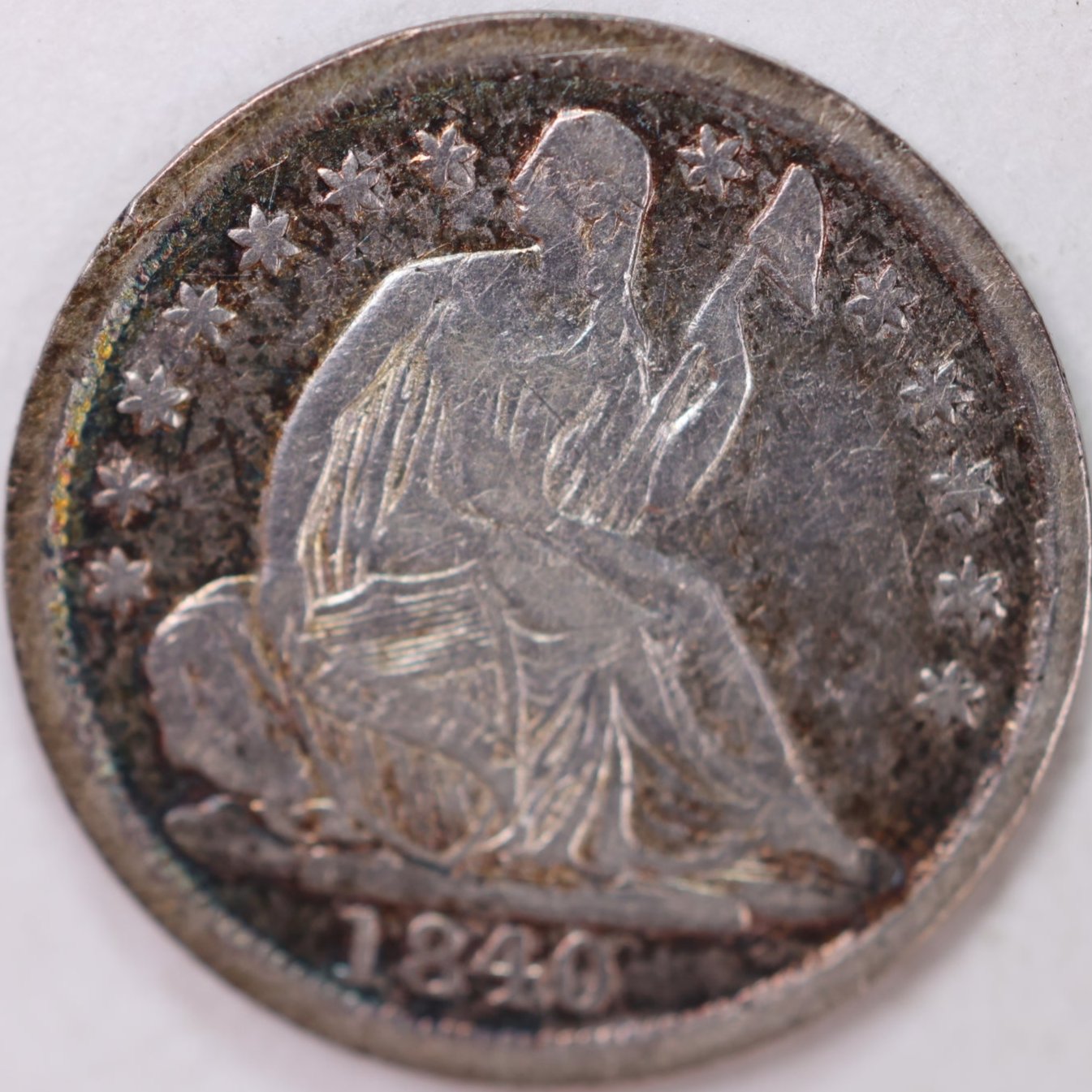 1840 Seated Half Dime, Very Fine+ Circulated Coin, Store #M840.01