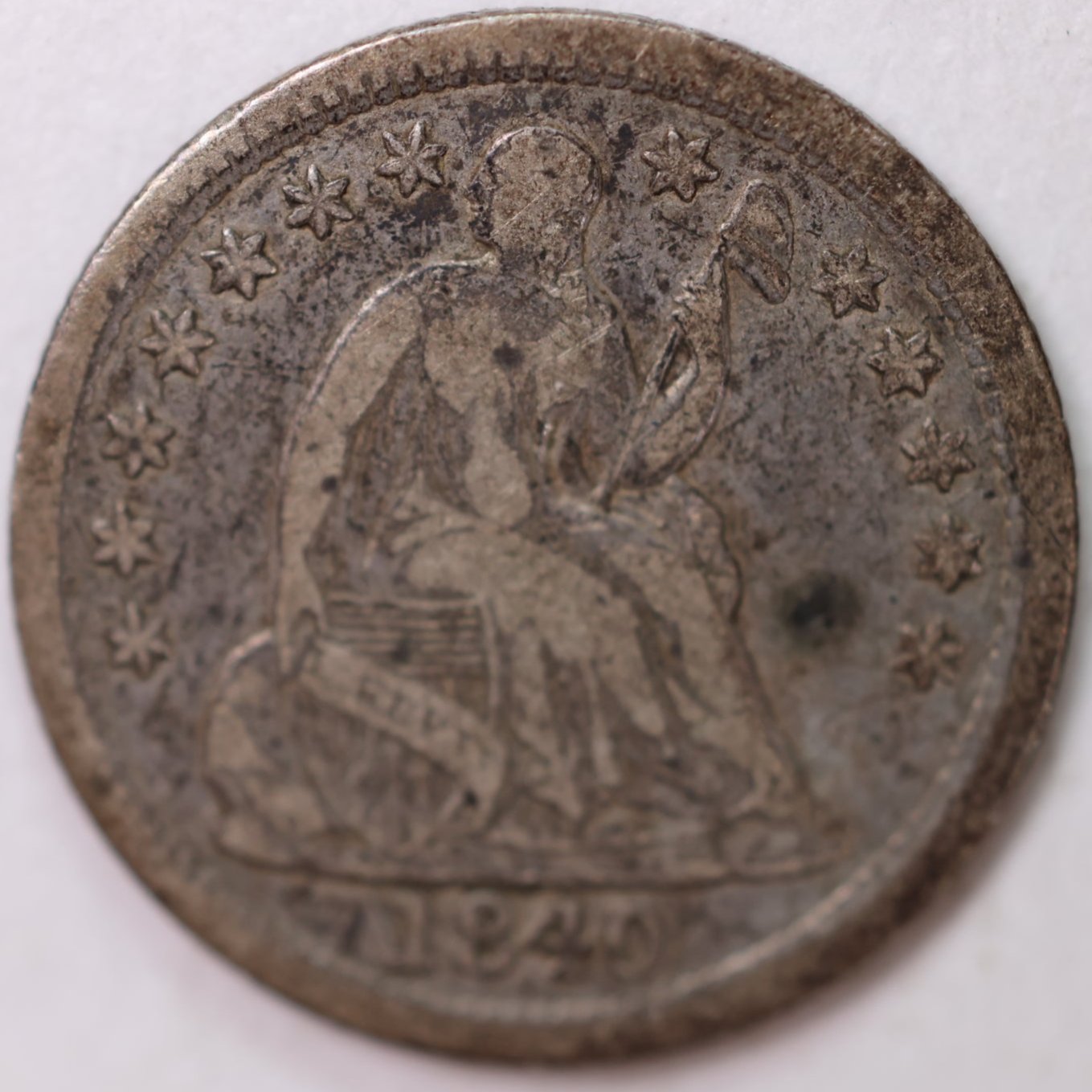 1840 Seated Half Dime, Very Fine Circulated Coin, Store #M840.02