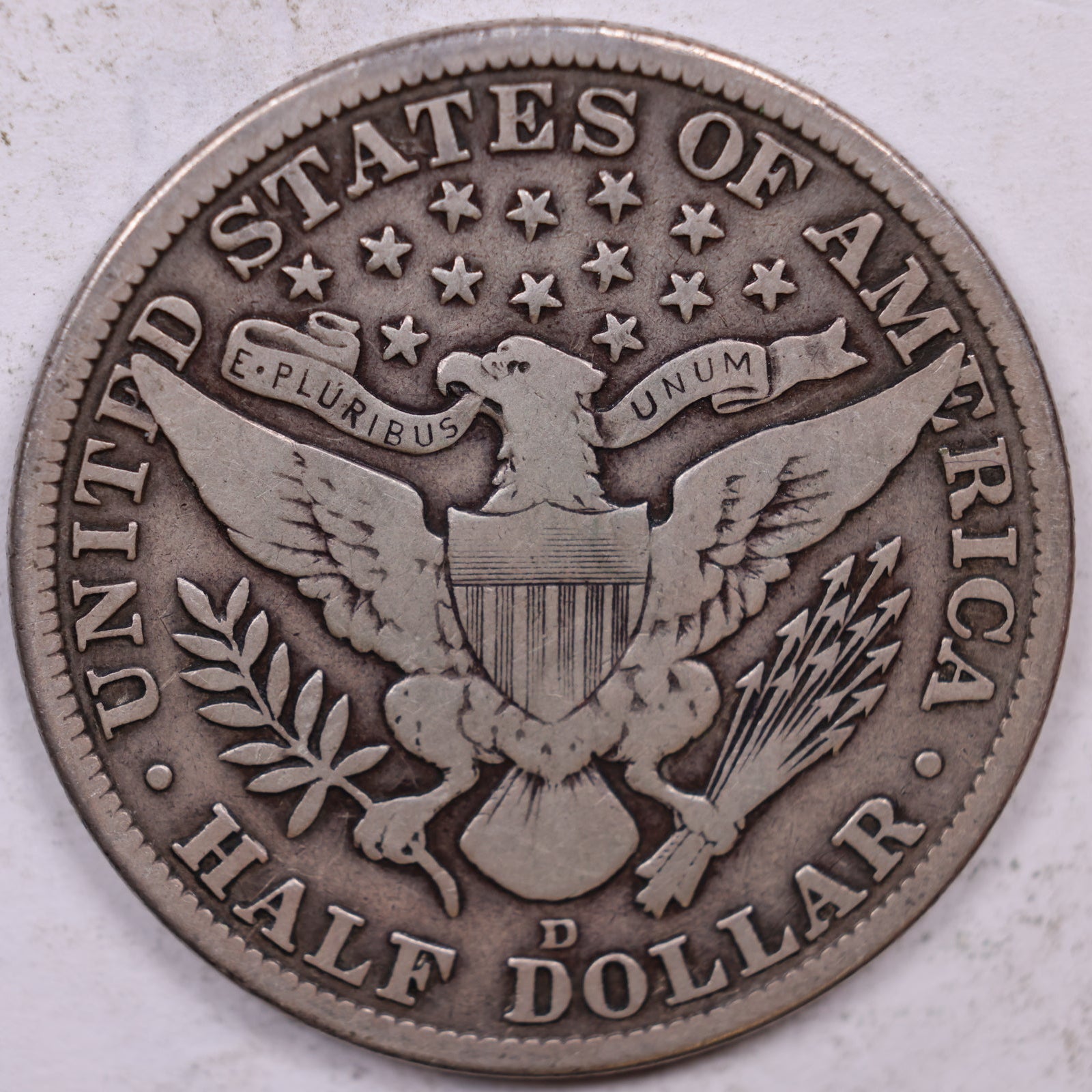 1912-D Barber Half Dollar, Very Good Circulated Coin, Store #HR1903
