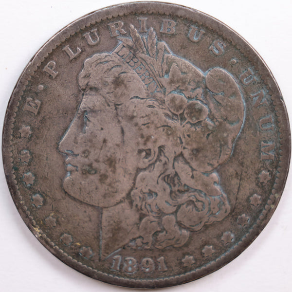 1891-O Morgan Dollar, Very Good Circulated Coin, Store #DR0834