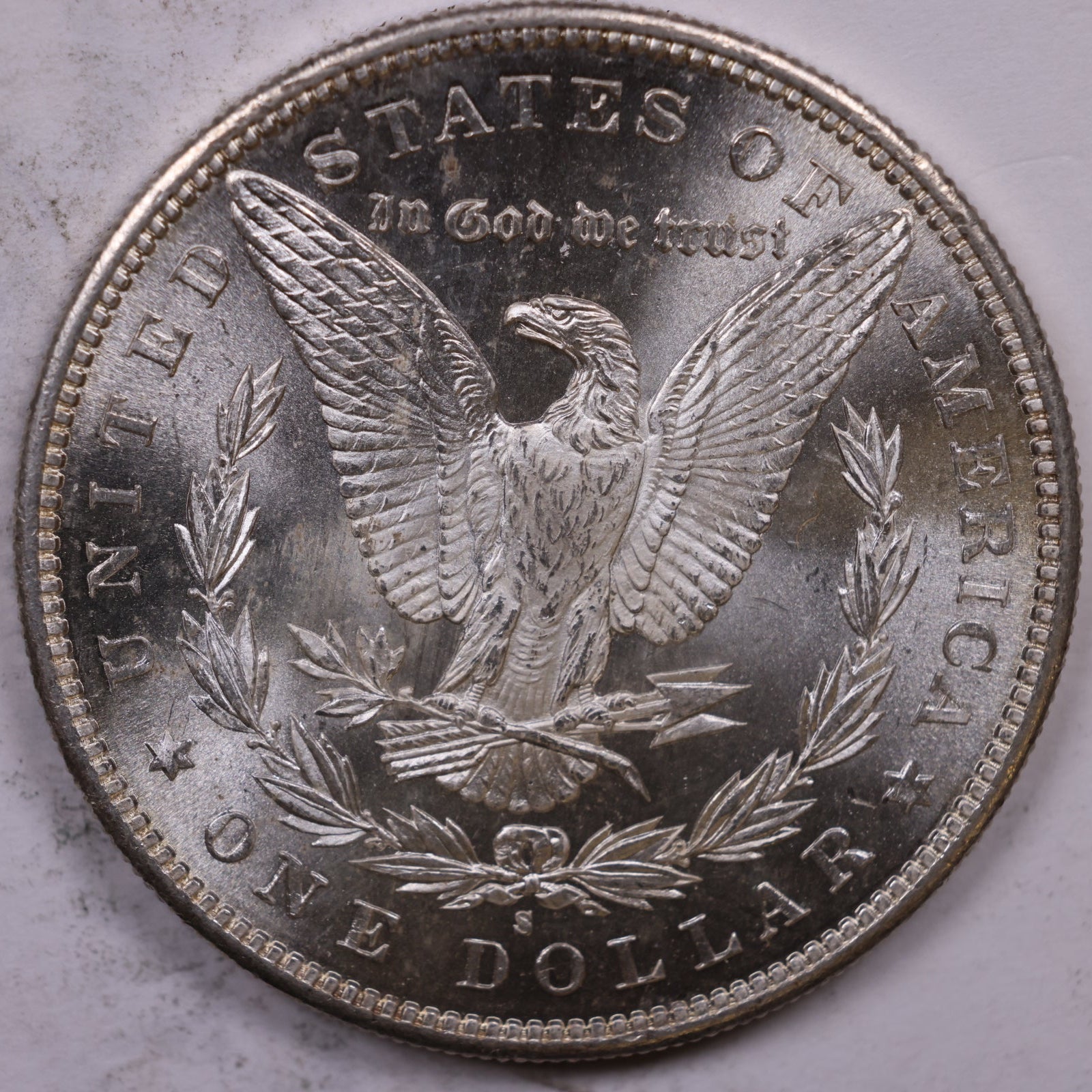 1885-S Morgan Dollar, Mint State Uncirculated Coin, Store #DR0997