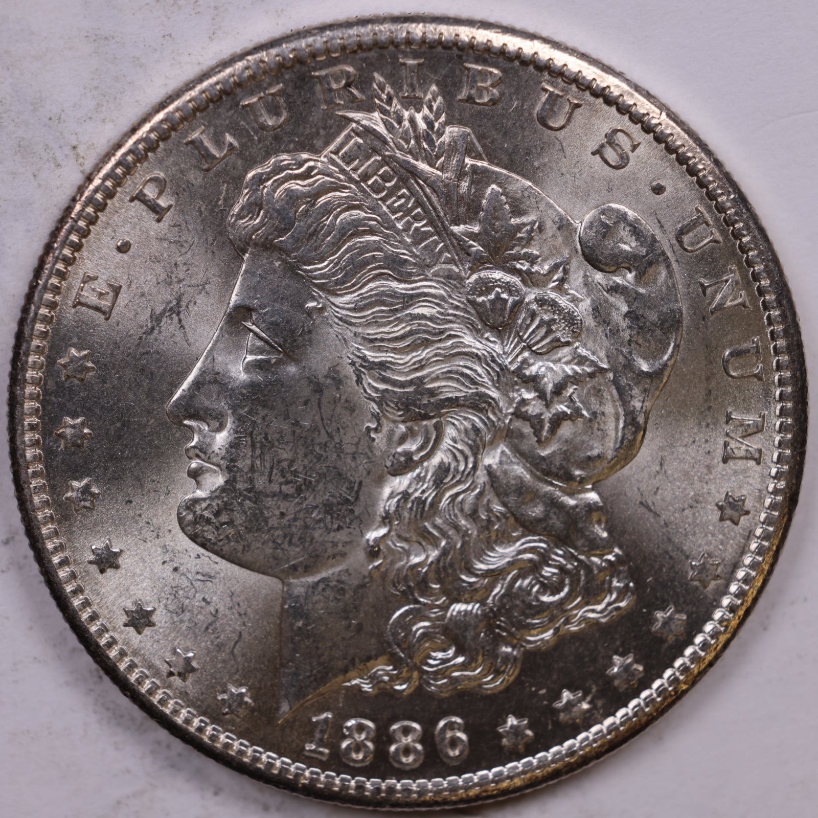 1886-S Morgan Dollar, Mint State Uncirculated Coin, Store #DR0998