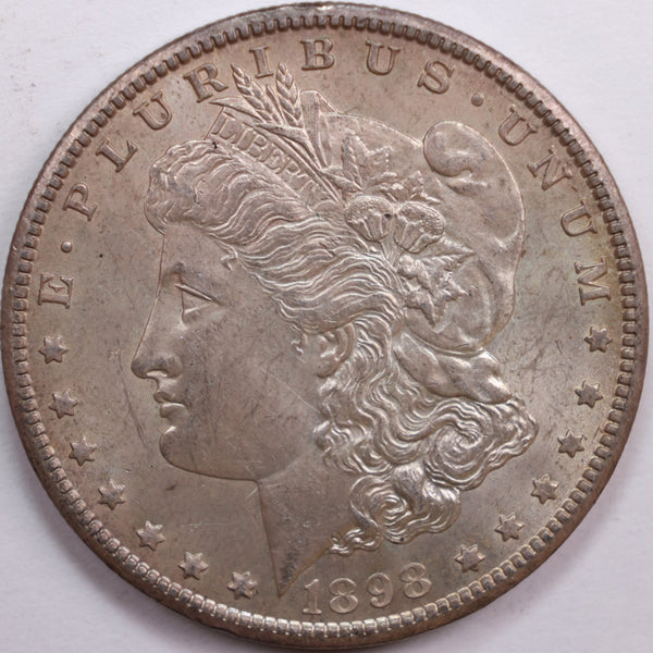 1898-O Morgan Dollar, Mint State Uncirculated Coin, Store #DR0831