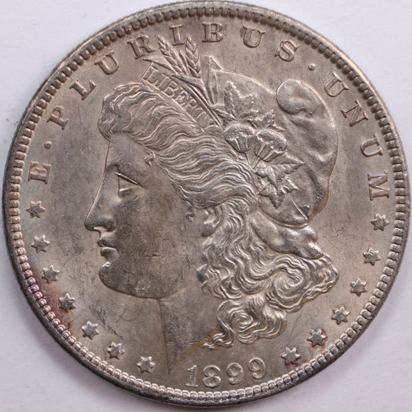 1899 Morgan Dollar, Mint State Uncirculated Coin, Store #DR0830