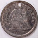 1851, Seated Half Dime, Extra Fine Circulated Coin, Store