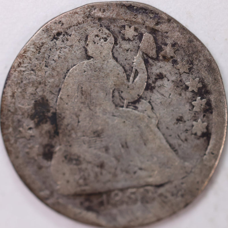 1852, Seated Half Dime, Poor Circulated Coin, Store