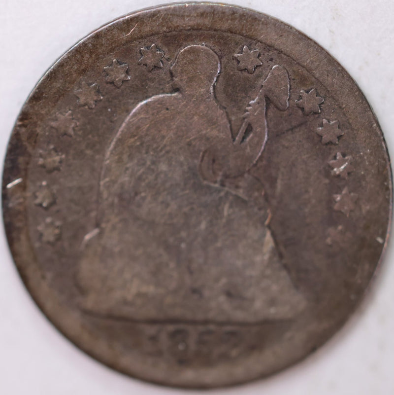 1852-O, Seated Half Dime, Very Good Circulated Coin, Store