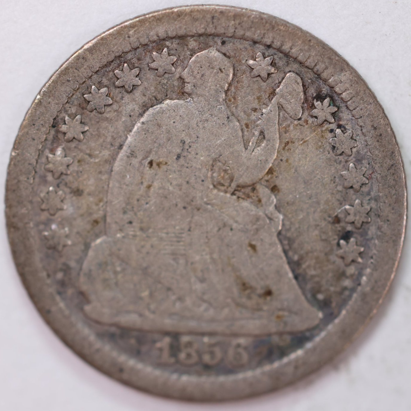 1856-O, Seated Half Dime, Very Fine Circulated Coin, Store #M856O01