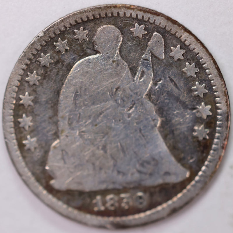 1859-O, Seated Half Dime, Net Good Circulated Coin, Store