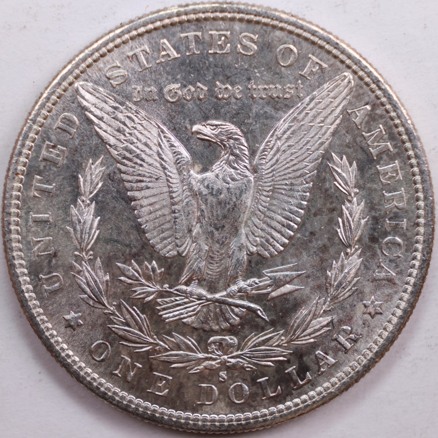 1881-S Morgan Dollar, Mint State Uncirculated Coin, Store #DR0803