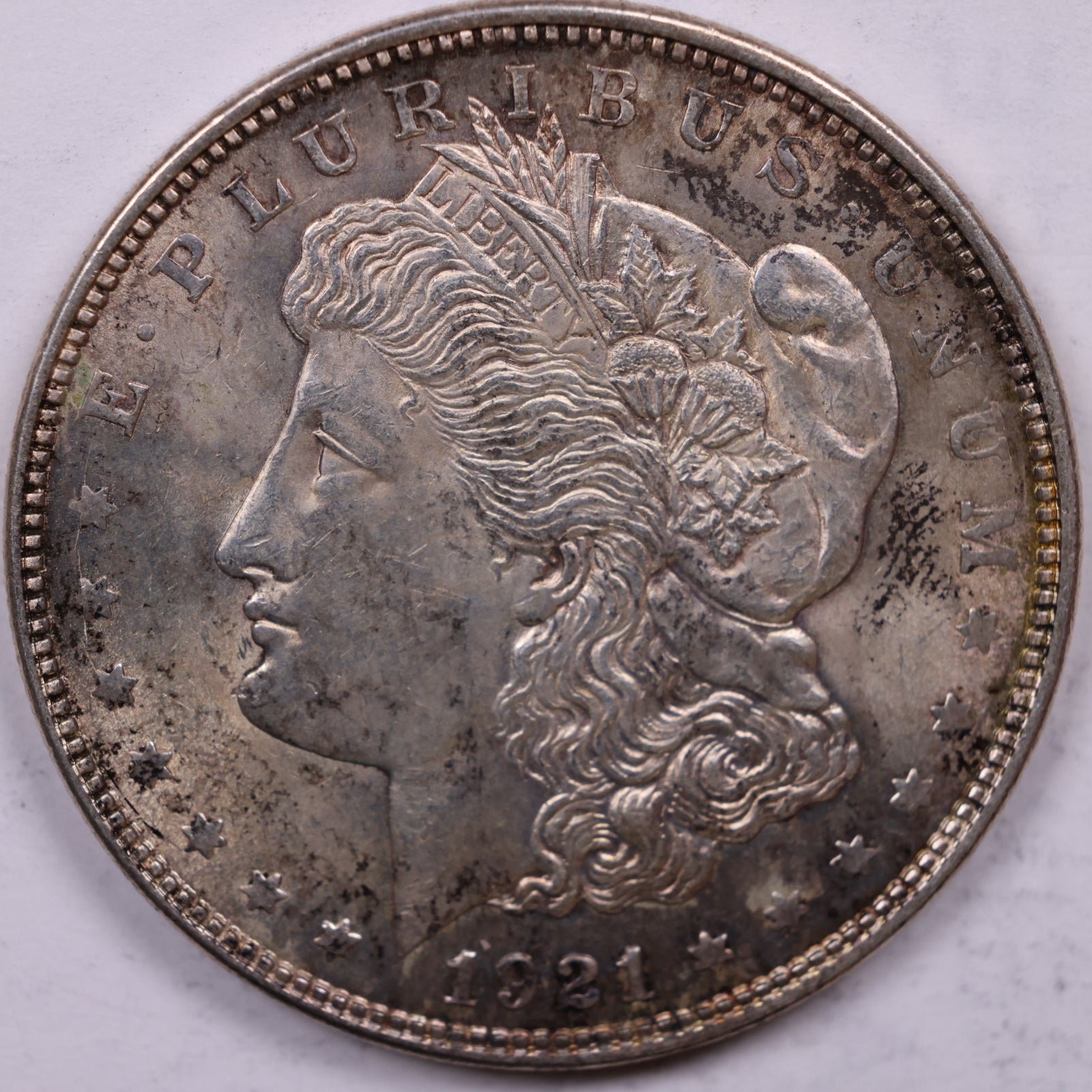 1921 Morgan Silver Dollar, Mint State Uncirculated Coin, Store #DR1552