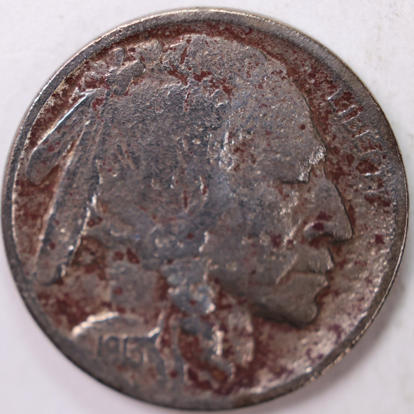 1913-D Type-2 Buffalo Nickel, Fine Circulated Coin, Store Sale #N913D02