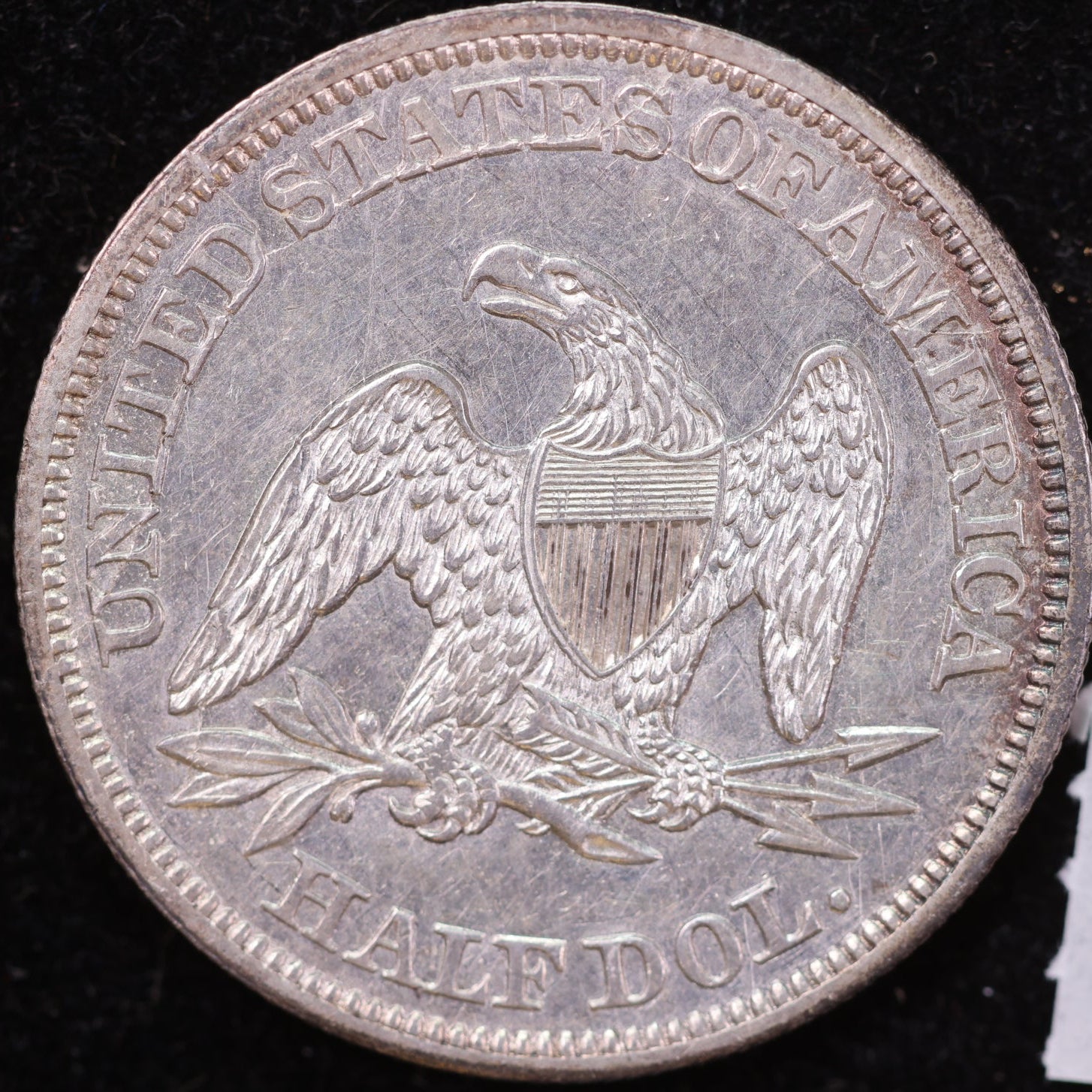 1843 Liberty Seated Half Dollar, Uncirculated Coin, Store #14124