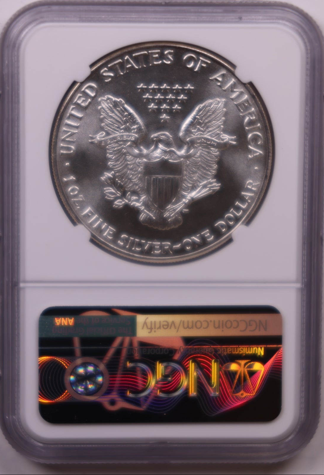 1986 American Silver Eagle, NGC MS-69, Store #AE0536