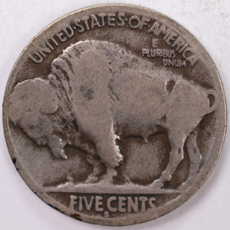 1915-S Buffalo Nickel, Good Circulated Coin, Store Sale