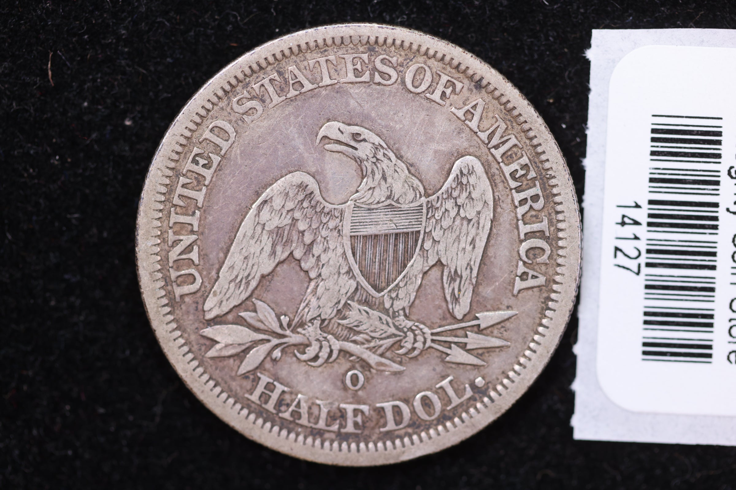 1844-O Liberty Seated Half Dollar, Affordable Circulated Coin. Store #14127