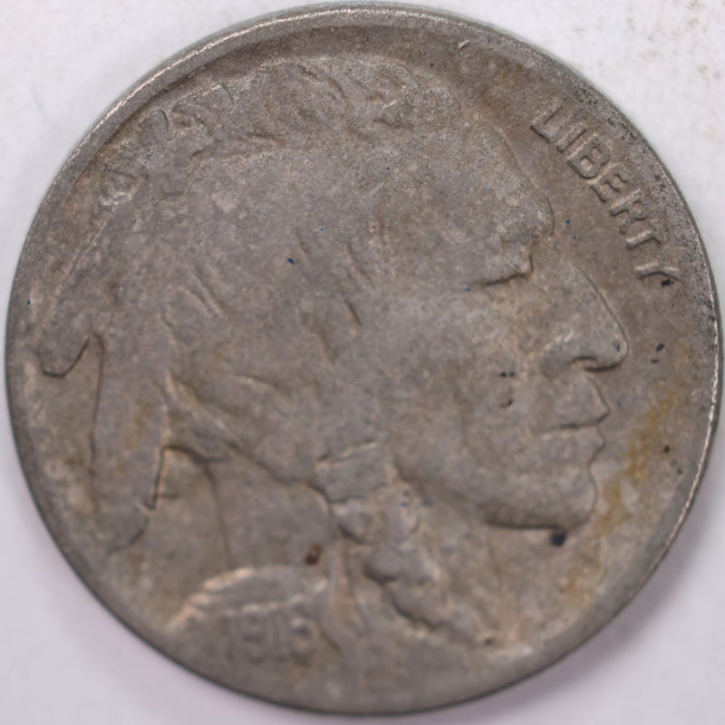 1916-D Buffalo Nickel, Net Very Good Circulated Coin, Store Sale