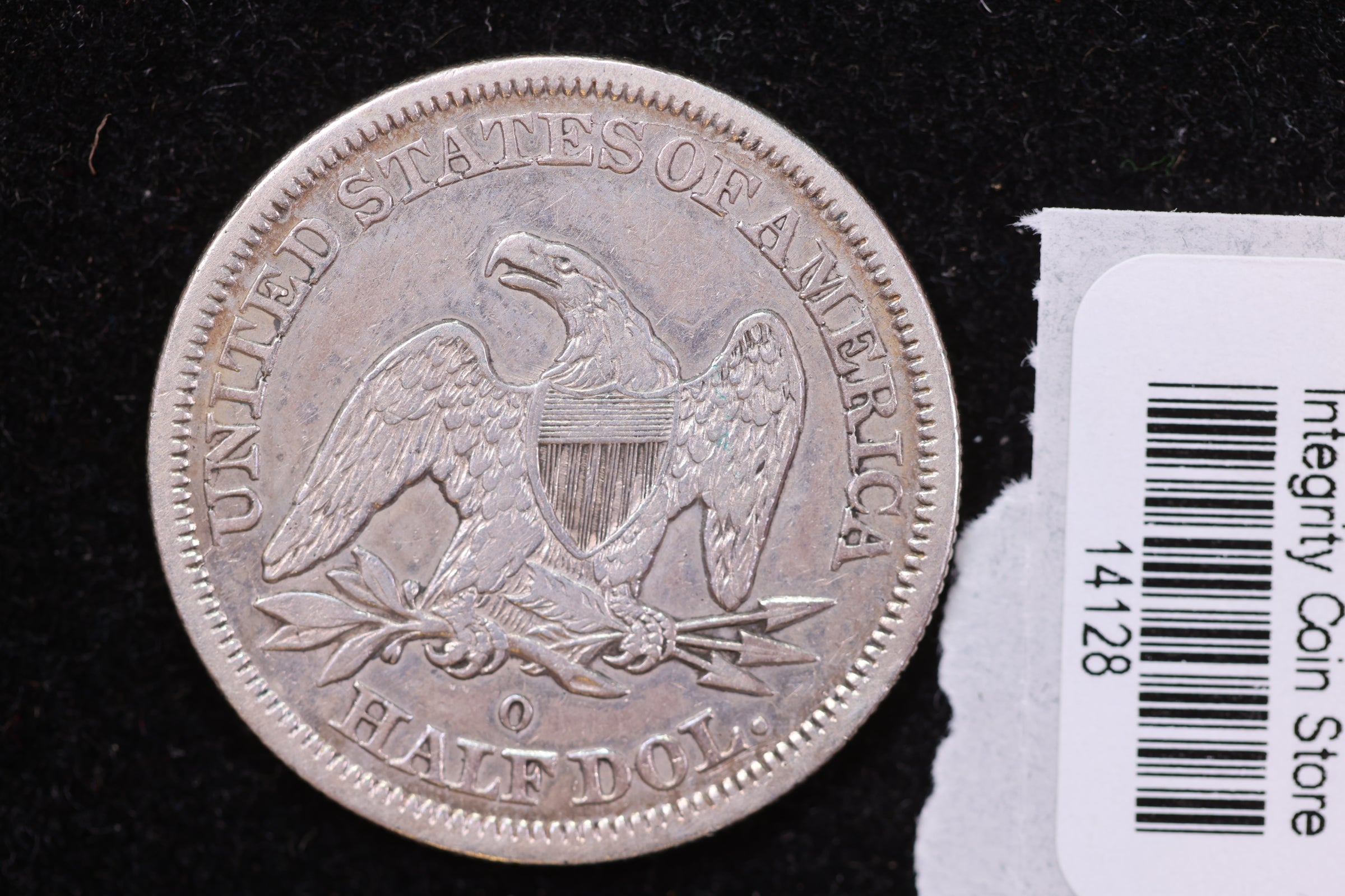 1845-O Liberty Seated Half Dollar, Affordable Circulated Coin. Store #14128