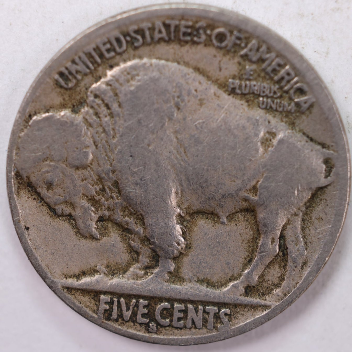 1916-S Buffalo Nickel, Very Good+ Circulated Coin, Store Sale #N916S01