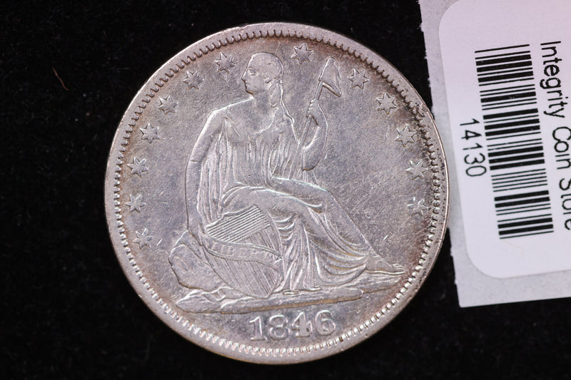 1846-O Liberty Seated Half Dollar, MED Date, Affordable Circulated Coin. Store
