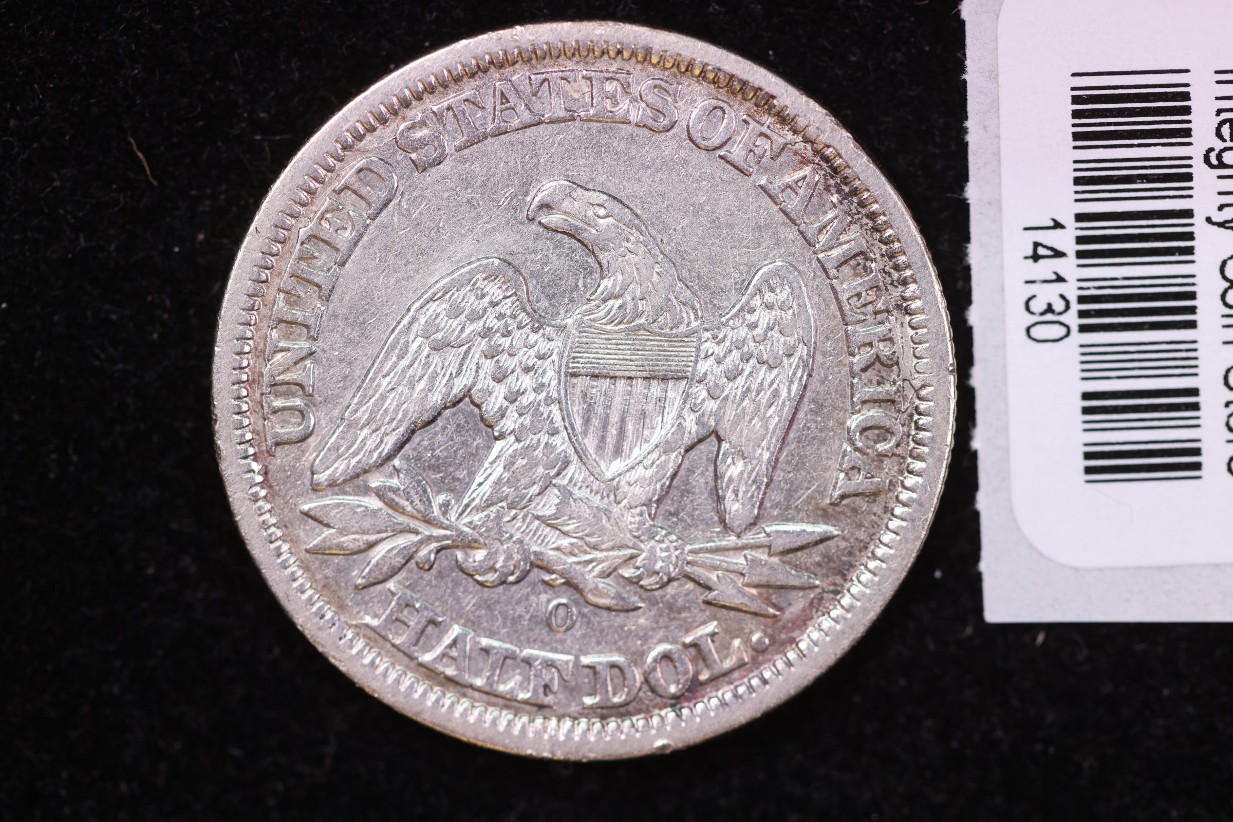 1846-O Liberty Seated Half Dollar, MED Date, Affordable Circulated Coin. Store #14130