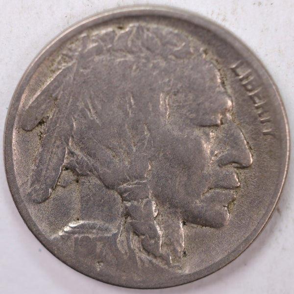 1917-D Buffalo Nickel, Very Good Circulated Coin, Store Sale #N917D01