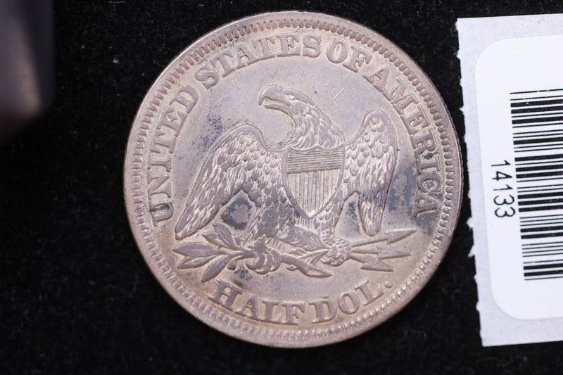 1848 Liberty Seated Half Dollar, Affordable Circulated Coin. Store