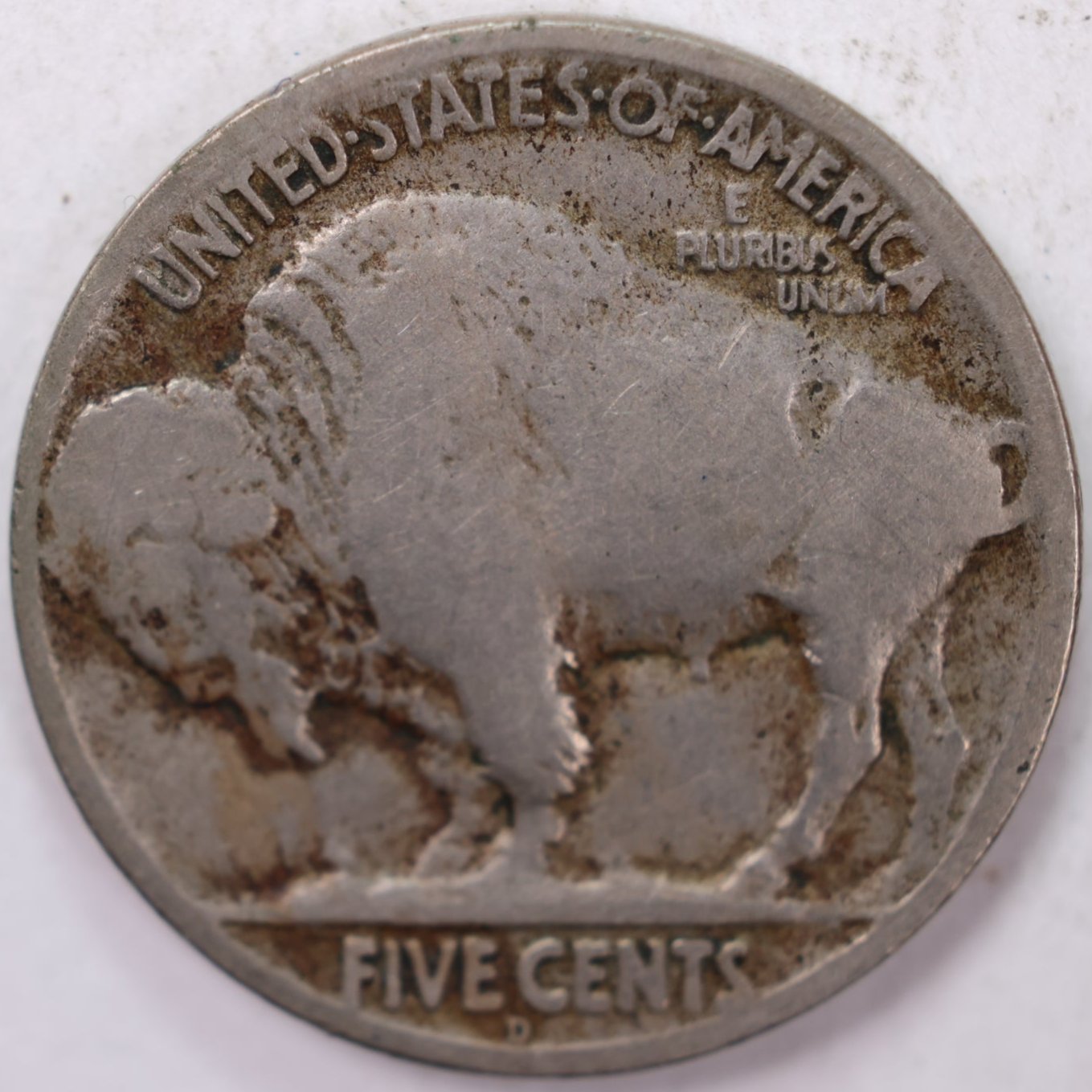 1918-D Buffalo Nickel, Very Good Circulated Coin, Store Sale #N918D01