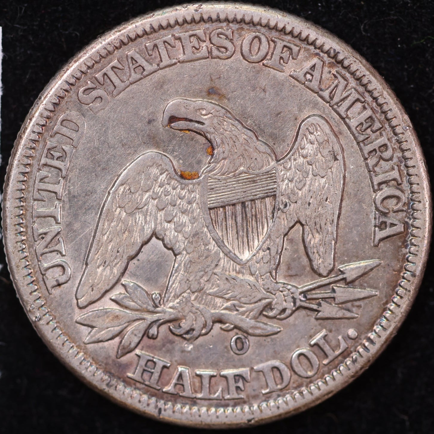 1848-O Liberty Seated Half Dollar, Very Fine+ Circulated Coin. Store #14134