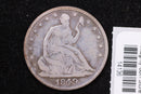 1849 Liberty Seated Half Dollar, Affordable Uncirculated Coin. Store