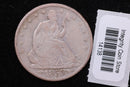 1853 Seated Liberty Half Dollar, Affordable Circulated Coin, Store