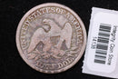 1853 Seated Liberty Half Dollar, Affordable Circulated Coin, Store