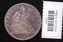 1850-O Seated Liberty Half Dollar, Affordable Circulated Coin, Store