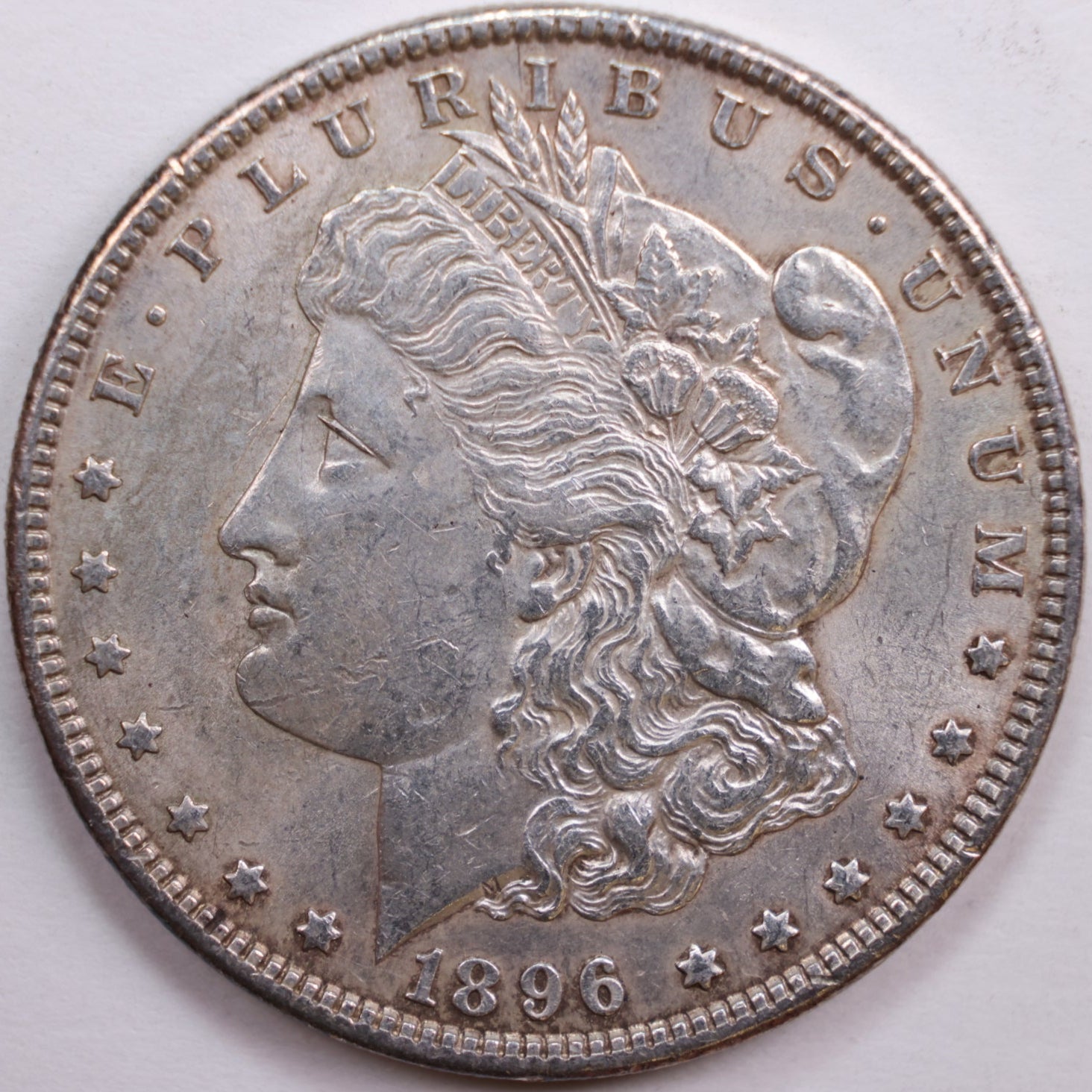 1896 Morgan Dollar, About Uncirculated Coin, Store #DR0769