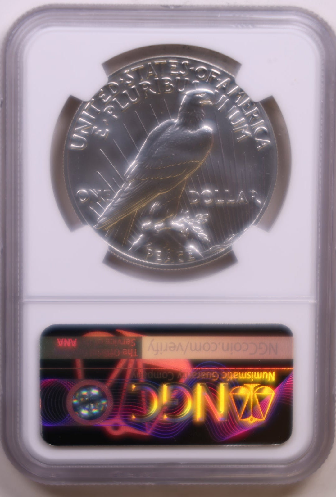 2021 Commemorative Peace Dollar, NGC MS-70 High Relief, Store #GMC383
