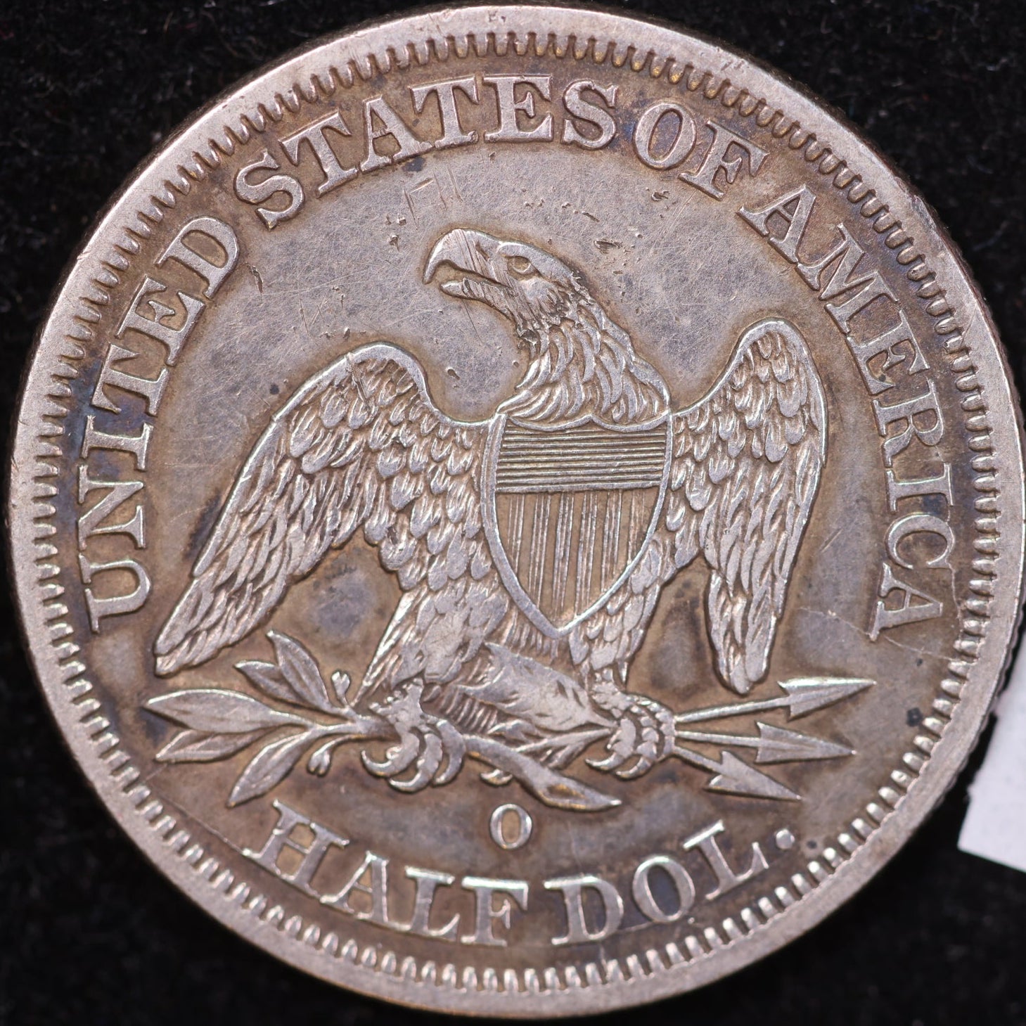 1854-O Liberty Seated Half Dollar, About Uncirculated Coin, Store #HR1934