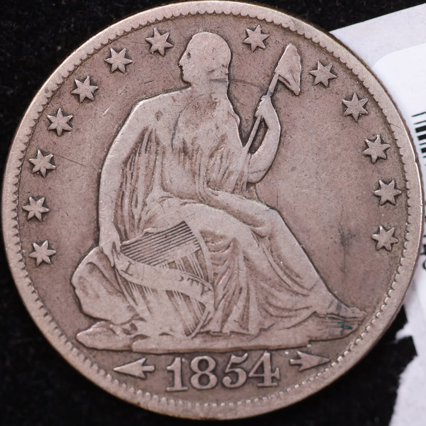 1854-O Seated Liberty Half Dollar, Very Fine Circulated Coin, Store #HR0838 (14145)