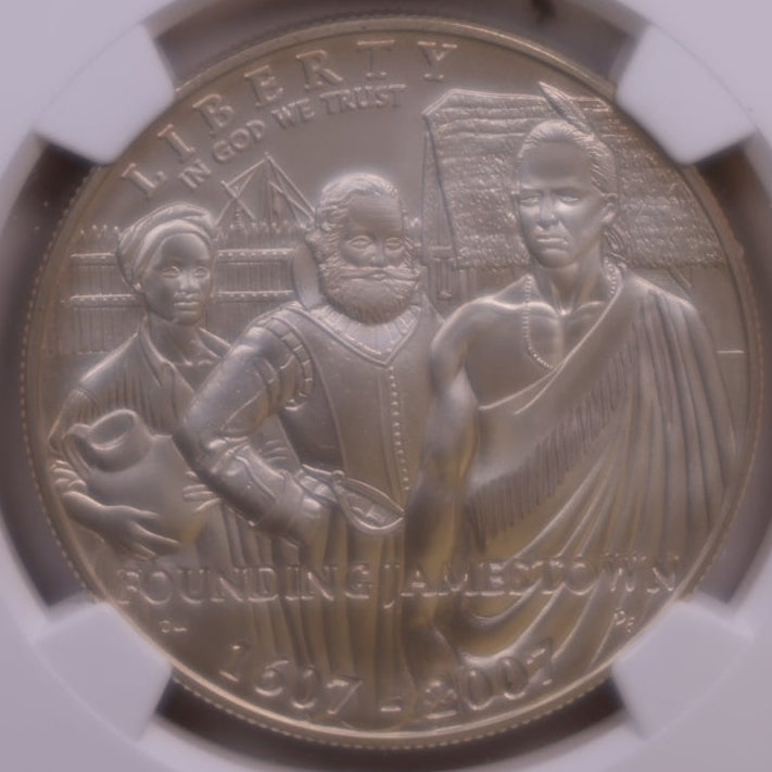 2007-P Jamestown Anniversary Dollar, NGC MS-69, Store #GMC386