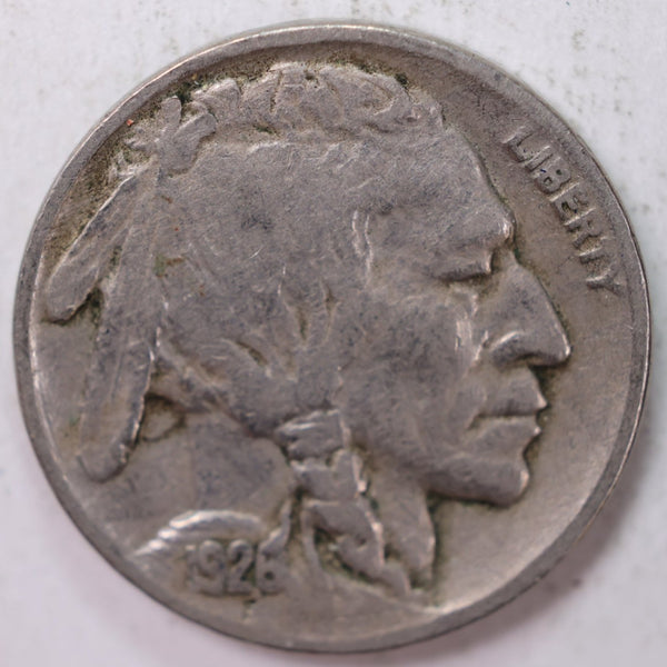 1926 Buffalo Nickel, Fine Circulated Coin, Store Sale #N926.01