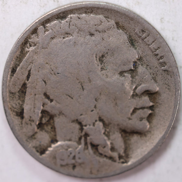 1926-D Buffalo Nickel, Very Good Circulated Coin, Store Sale #N926D01