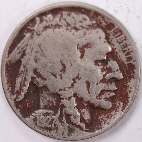 1927-D Buffalo Nickel, Fine Circulated Coin, Store Sale #N927D01