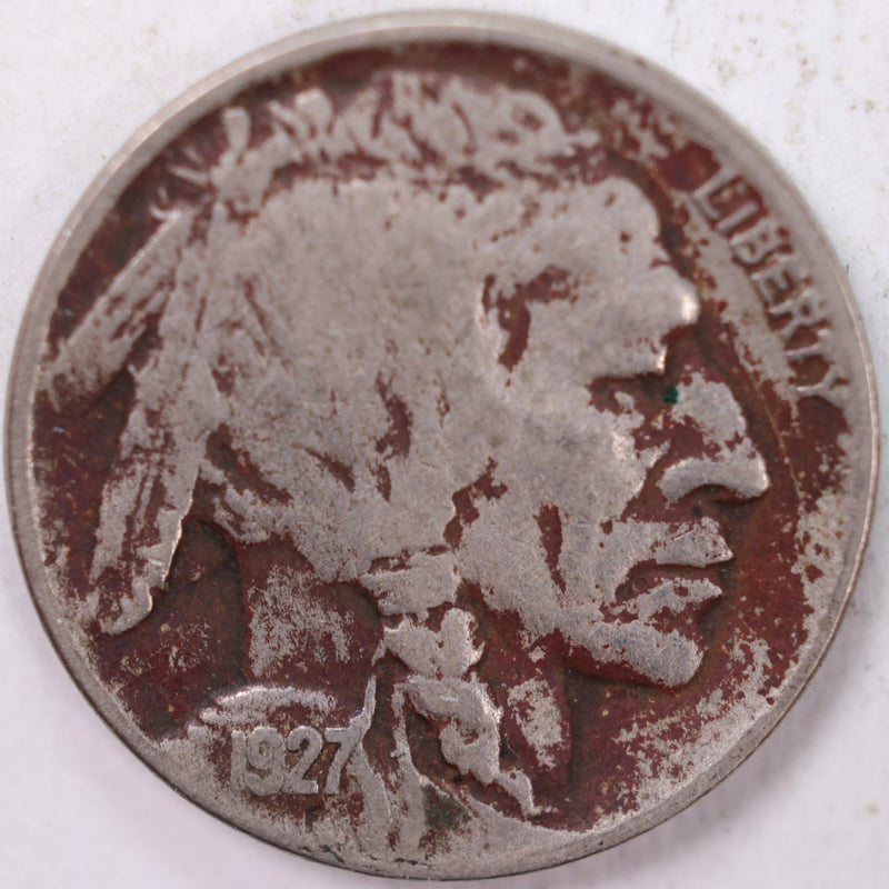 1927-D Buffalo Nickel, Fine Circulated Coin, Store Sale