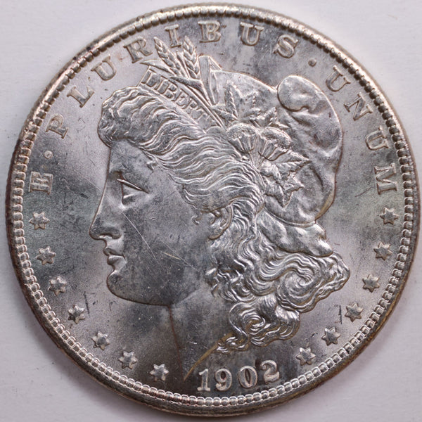 1902 Morgan Dollar, Mint State Uncirculated Coin, Store #DR0754