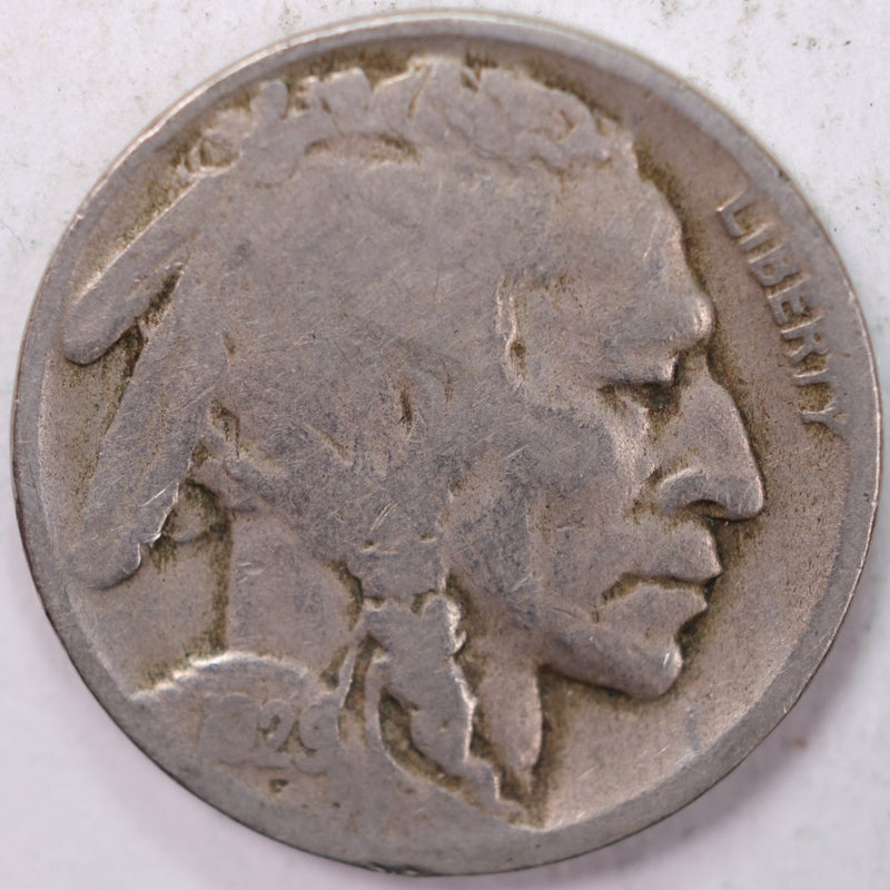1929-D Buffalo Nickel, Good Circulated Coin, Store Sale