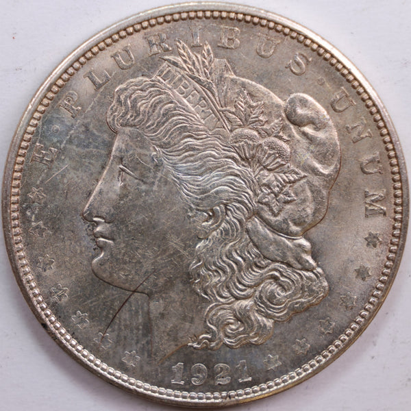 1921 Morgan Dollar, Mint State Uncirculated Coin, Store #DR0747