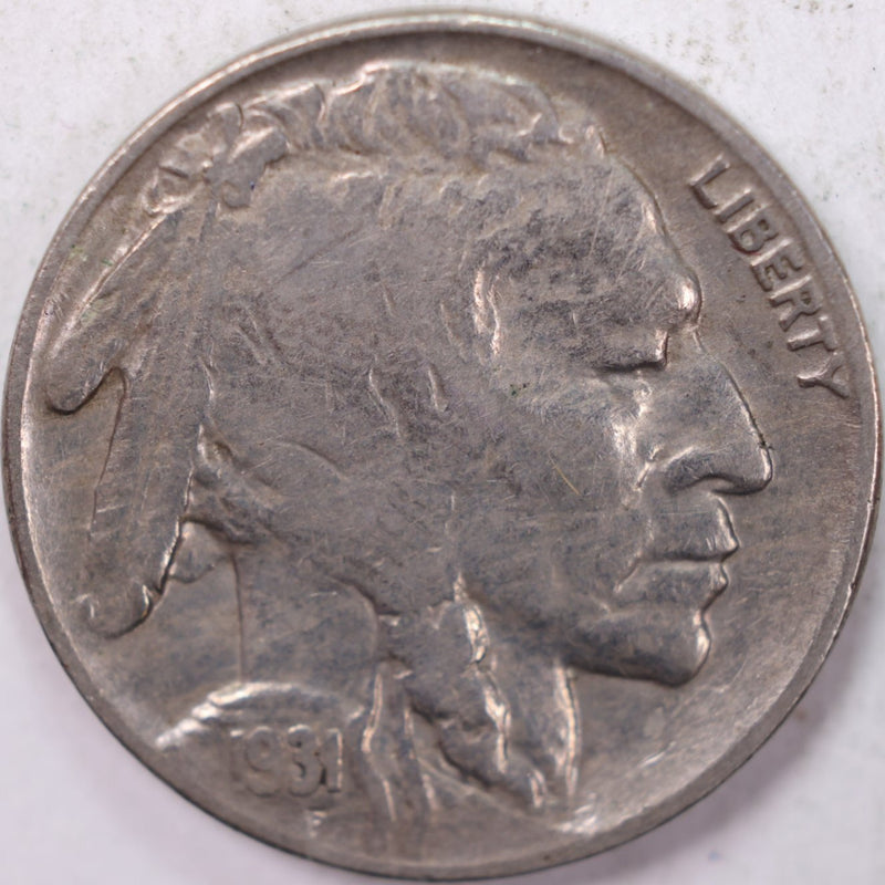1931-S Buffalo Nickel, Very Good Circulated Coin, Store Sale
