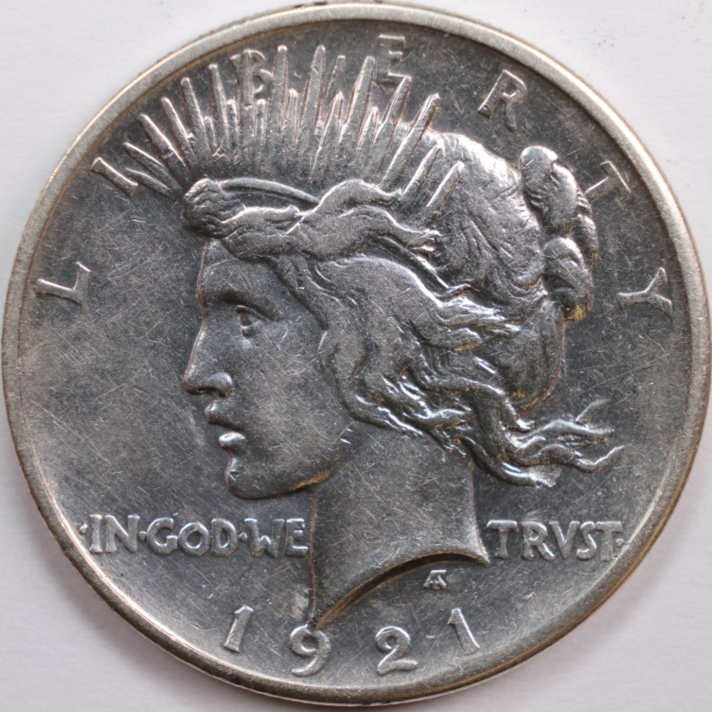 1921 Peace Dollar, Mint State Uncirculated Coin, Store #DR0738