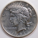 1921 Peace Dollar, Mint State Uncirculated Coin, Store