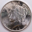 1922 Peace Dollar, Mint State Uncirculated Coin, Store